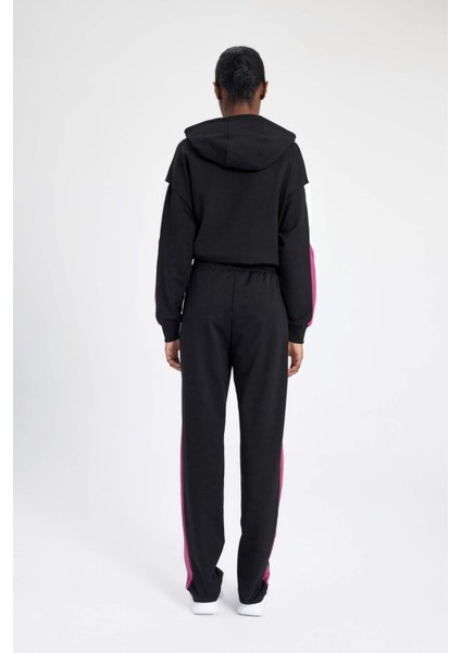 Fit Jogger Eşofman Altı Standart Fit Baskılı Cepli Yan Parça B4631AX24SP
