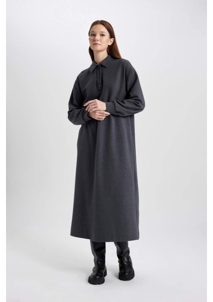 Regular Fit Selanik Kumaş Elbise B7260AX23WN