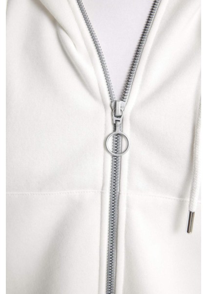 Coool Standart Fit Kapüşonlu Fermuarlı Sweatshirt Z7069AZ24SP