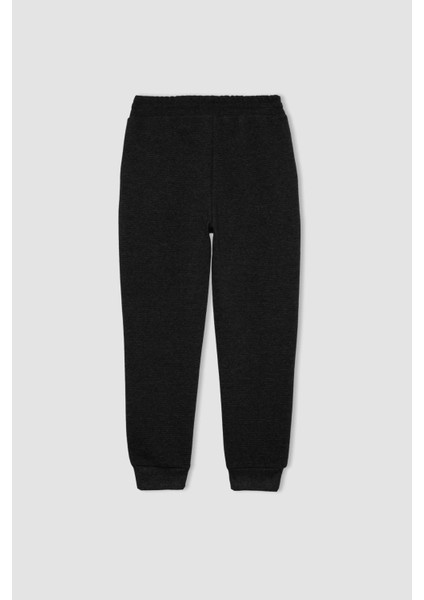 Erkek Çocuk Kapüşonlu Baskılı Sweatshirt Eşofman Altı 2'li Takım B6662A823WN