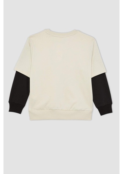 Erkek Çocuk Brawl Stars Bisiklet Yaka Sweatshirt B2213A823WN