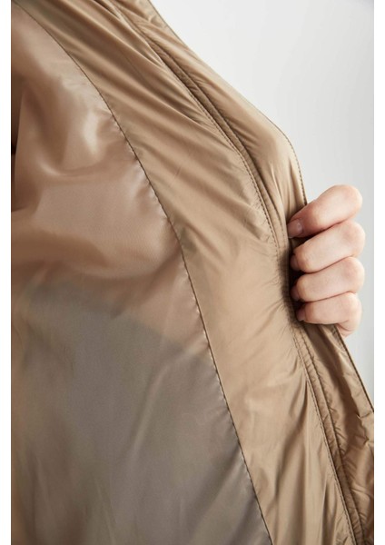 Su Geçirmez Regular Fit Kapüşonlu Mont A3163AX23WN