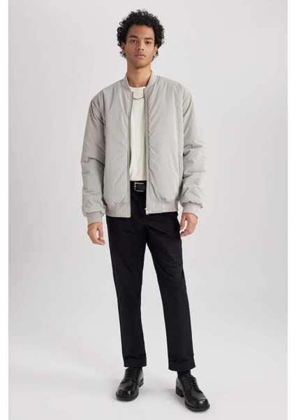 Slim Fit Kolej Yaka Bomber Mont A3105AX23AU