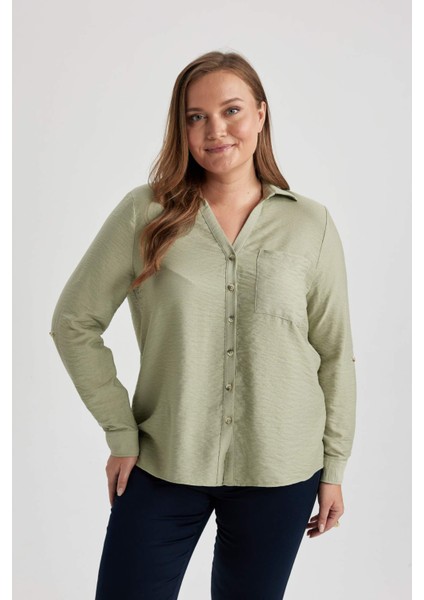 Regular Fit Uzun Kollu Gömlek M9407AZ23AU