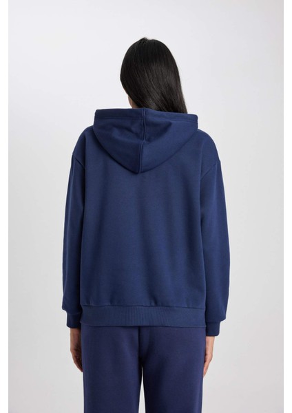 Relax Fit Kapüşonlu Kalın Sweatshirt W1240AZ23WN