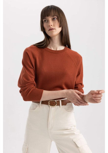 Regular Fit Bisiklet Yaka Kazak I6913AZ23WN