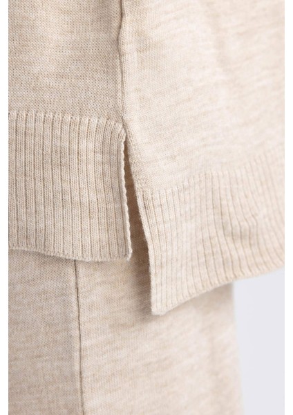 Regular Fit Bisiklet Yaka Kazak Tunik A9803AX23WN
