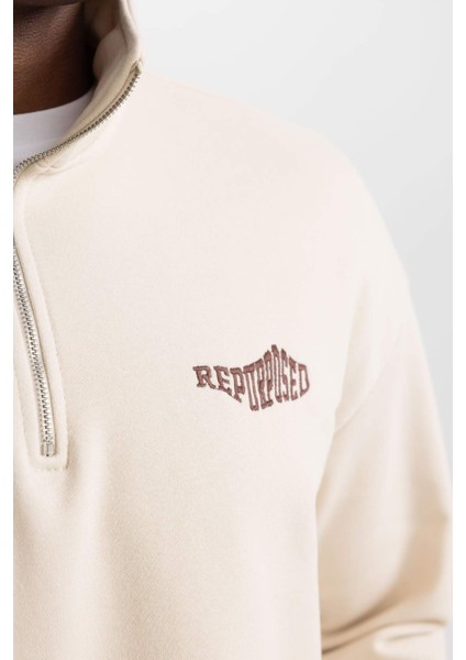 Comfort Fit Dik Yaka Sweatshirt A5800AX23AU