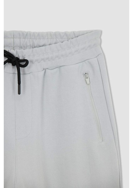 DeFactoFit Slim Fit Beli Lastikli Cepli Düz Paça Jogger Eşofman Altı S3309AZ23SP