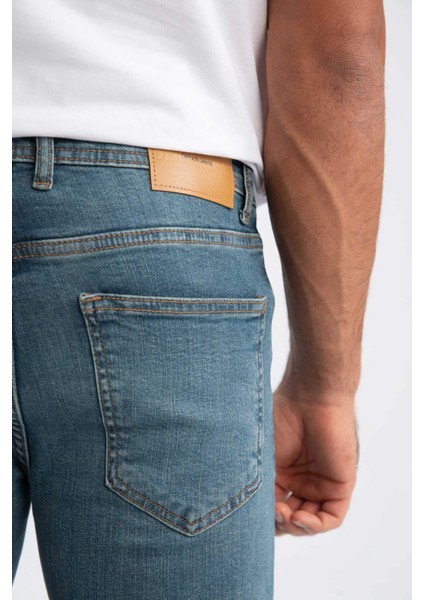 Super Skinny Fit Ekstra Dar Kalıp Normal Bel Ekstra Dar Paça Jean Pantolon R8760AZ23SP