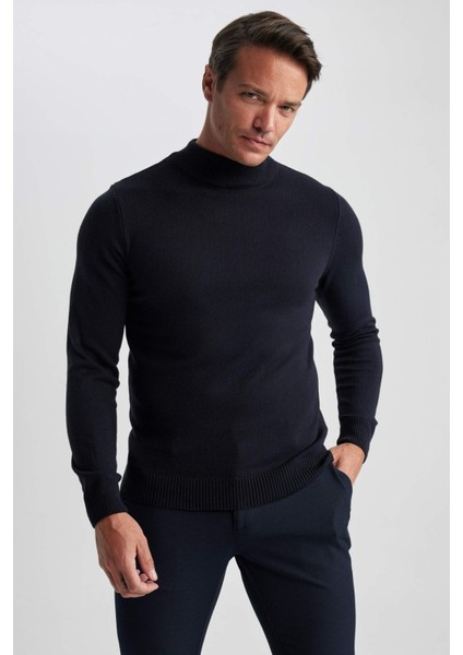 Slim Fit Balıkçı Yaka Kazak R1127AZ23WN