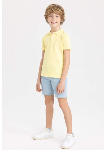 Erkek Çocuk Jean Basic Düz Şort Z1733A623SM fiyatları