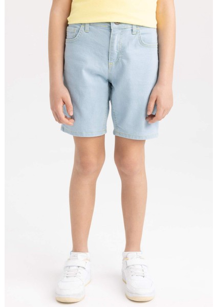 Erkek Çocuk Jean Basic Düz Şort Z1733A623SM modelleri