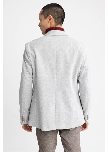 Slim Fit Dokulu Blazer Ceket N0503AZ23SP