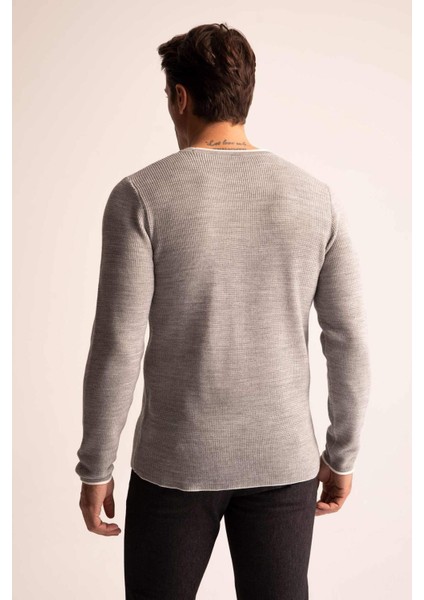 Regular Fit Bisiklet Yaka Triko Kazak R8707AZ22WN