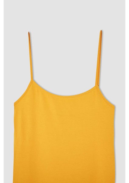 Coool Bodycon Basic Bağcık Detaylı Askılı Mini Elbise Y7690AZ22HS