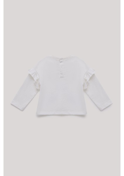 Bg Store Kız Bebek Ekru T-Shirt