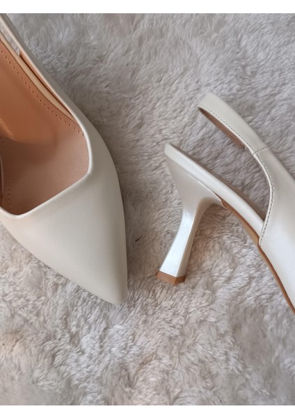 Morly Sivri Kapalı Burun Kadeh Topuklu Stiletto 8,5cm Gelin Ayakkabısı