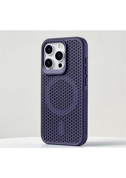 iPhone 13 Pro Honeycomb Soğutma Mesh Manyetik Şarj Kılıfı (Yurt Dışından)