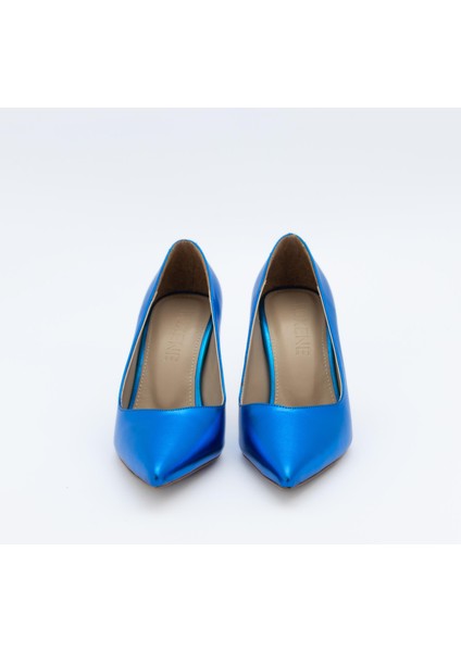 Beta Kapalı Sivri Burun 8cm Kalın Topuk Abiye Stiletto Topuklu Ayakkabı modelleri