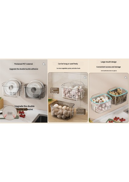 Zencefil ve Sarımsak Için Mutfak Duvar Sepeti (Yurt Dışından) fırsatları