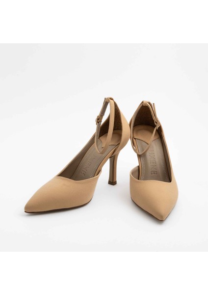 Vita Kapalı Sivri Burun 9cm Ince Topuk Bantlı Stiletto - Topuklu Ayakkabı
