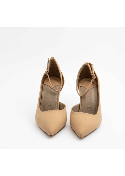 Vita Kapalı Sivri Burun 9cm Ince Topuk Bantlı Stiletto - Topuklu Ayakkabı