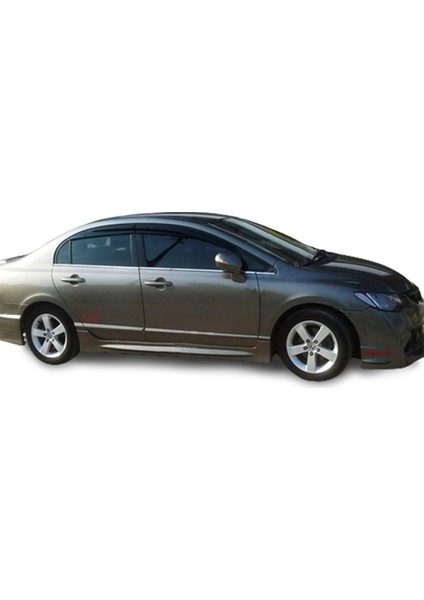 Alminox Oto Honda Civic Fd6 ( 2006-2011 ) Krom Cam Çıtası Paslanmaz Çelik 6 Parça modelleri