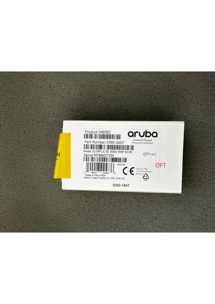 Hp Aruba J4858D 1g Sfp Lc Sx 500M Om2 Mmf Xcvr Ağ Modül