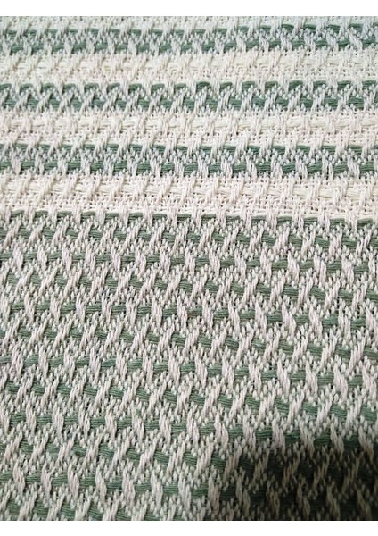 Pamuklu Kaymaz Hasır Dokuma Koltuk-Çekyat Örtüsü Takımı 3+3+1+1 - A.yeşil fiyatları