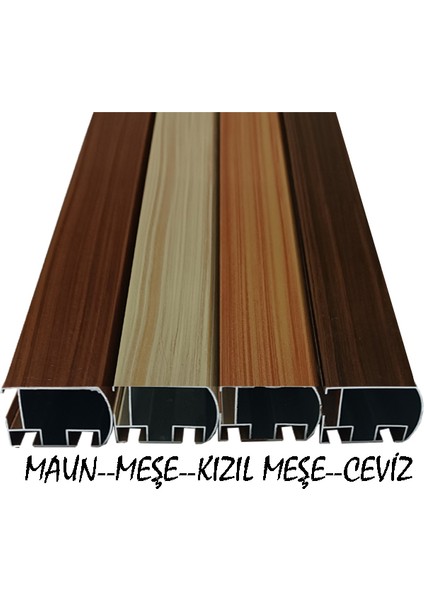 Dekoratif Perde Ray Kornişi alüminyum 2 Kanallı Patina Renkler fiyatları