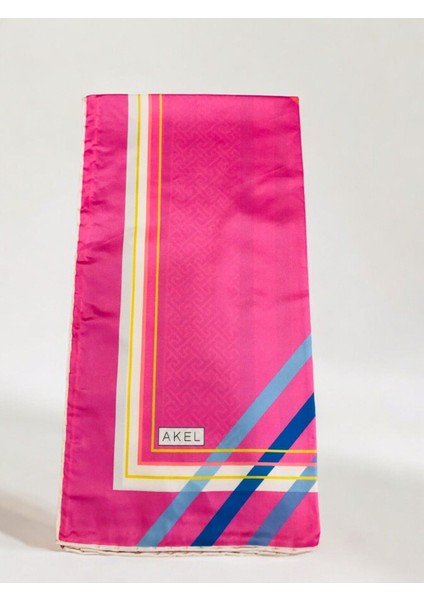 Alfa Twill Eşarp Çizgili Zigzag Desen Ebat 95 x 95