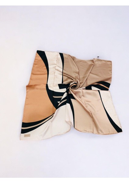 Alfa Twill Eşarp Kalın Çizgili Desen Ebat 95 x 95 modelleri