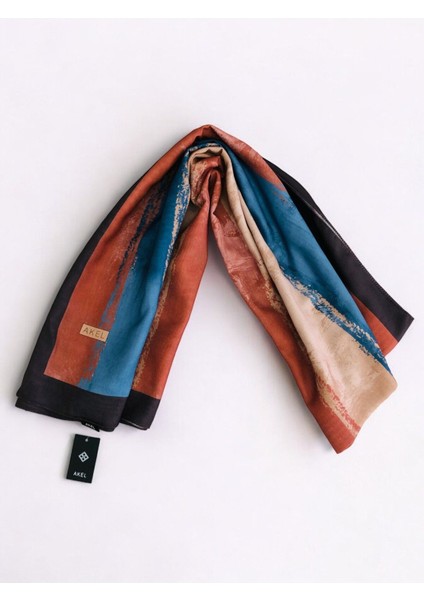 Digital Soft Şal Pastel Desen