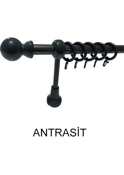 Klasik Ahşap Rustik Perde Askısı 28 mm Metal Borulu