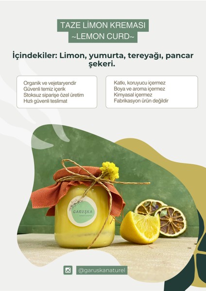 Taze Limon Kreması