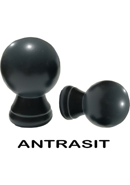Ahşap Rustik Top Başlık 2 Adet