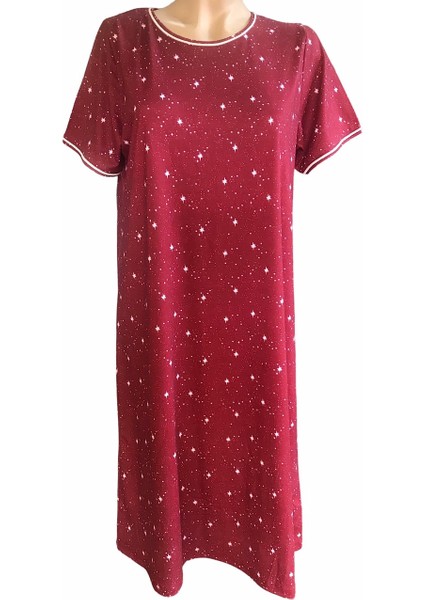 NENA-22447-BAYAN Kısa Kollu Gecelik