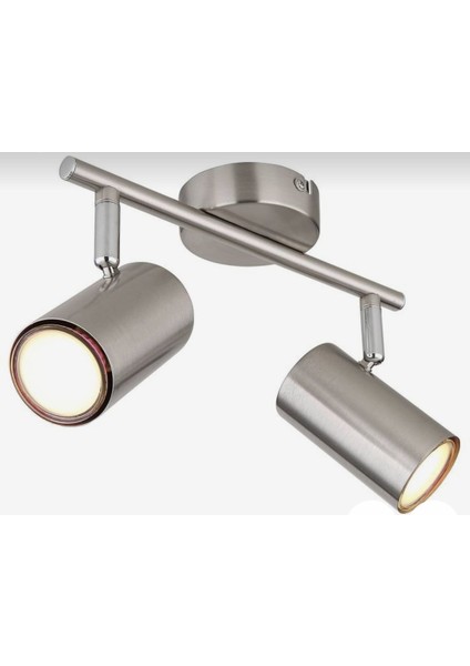 Demet Habek Mylights Panasonic Gün Işığı LED Ampullü Paslanmaz Inox LED Spot Ped Avize Hareketli Başlık