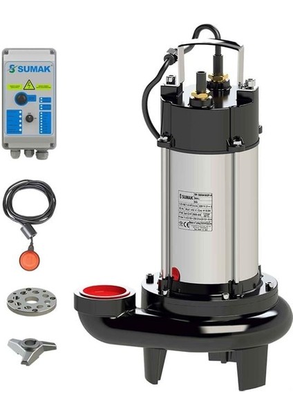 Sbrt 18/2 Bıçaklı Foseptik Dalgıç Pompa Trifaze (380V) 1.5 Hp