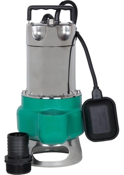 Waste Inox 24.10 Kirli Su Paslanmaz Gövdeli Drenaj Dalgıç Pompa 10 Mss 24 M³/h 220 Volt