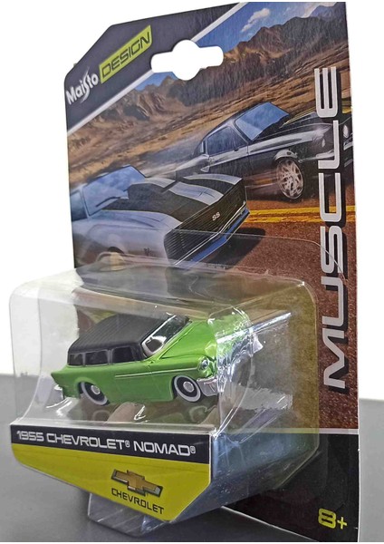 Desion 1:64 1955 Chevrolet Nomad ( Motor Kaputu Açılır Metal Ürün fiyatları