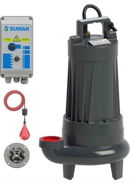Sbrt 30/2-P Parçalayıcı Bıçaklı Foseptik Dalgıç Pompa Trifaze (380V) 3hp