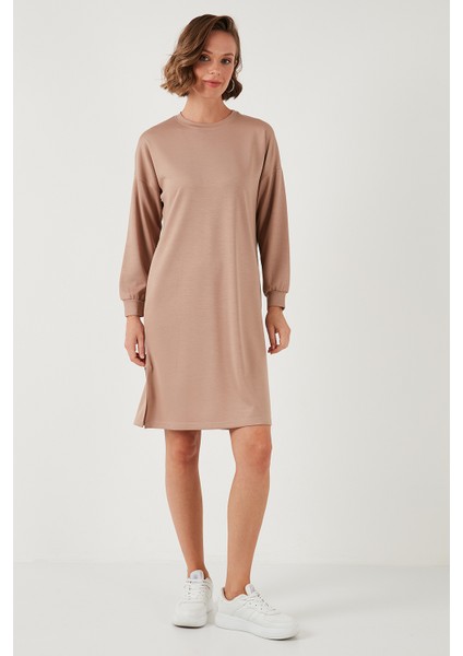 Modest Oysho Kumaş Relaxed Fit Yırtmaçlı Tunik Bayan Tunik 5865878 modelleri