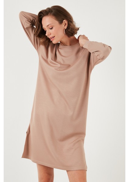 Modest Oysho Kumaş Relaxed Fit Yırtmaçlı Tunik Bayan Tunik 5865878 fırsatları