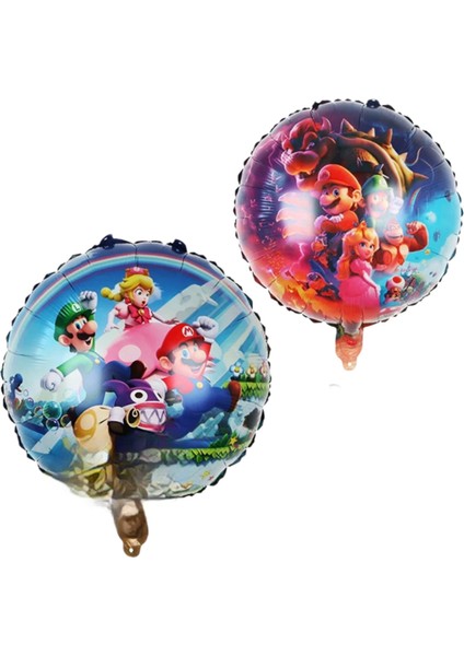 Super Mario Çift Taraflıfolyo Balon