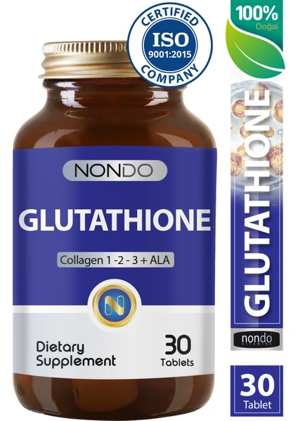 Glutatyon 30 Tablet Glutathione Kolajen 1-2-3 Alfa Lipoik Asit Bromelain Hyaluronik Asit