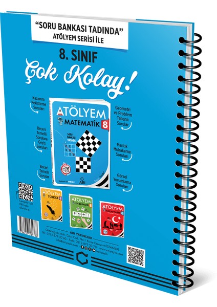 8. Sınıf Matematik Defterim - 8. Sınıf Matematik Atölyem + Anahtarlık