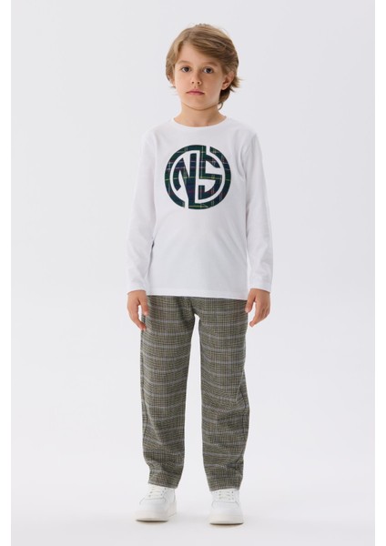 Bg Store Erkek Çocuk Beyaz T-Shirt