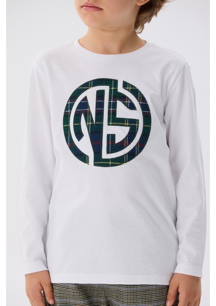 Bg Store Erkek Çocuk Beyaz T-Shirt